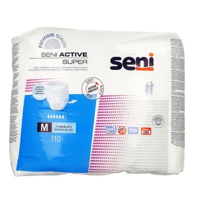 Seni Active Super, majtki chłonne, rozmiar M, 10 sztuk