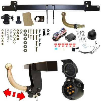 AUTOMATIC TRANSMISSION TOW BAR + MODULE 7PIN FOR BMW X6 E71 2008-2014  