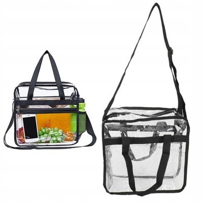 DUŻA POJEMNOŚĆ PRZEZROCZYSTA TORBA Z GRUBEJ