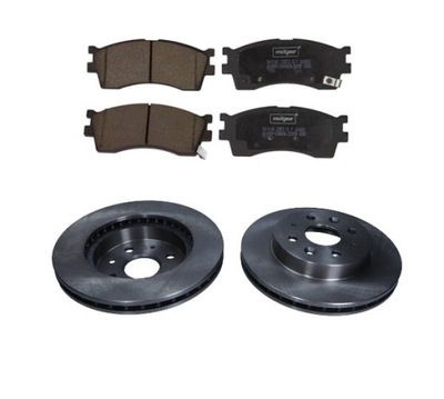 Тормозные диски тормозные колодки перед kia rio i dc 2000-2005 254mm фото №1