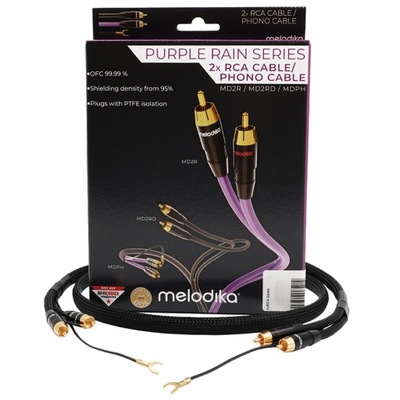 MELODIKA MDPHD15 KABEL GRAMOFONOWY 2RCA PHONO 1,5m