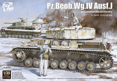 Border Model BT-006 Pz. Beob. Wg. IV Ausf. J w/Comander&Infantry