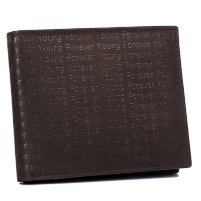Skórzany portfel zdobiony monogramem Forever Young