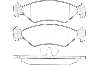 Lpr комплект тормозных колодок ham. перед ford fiesta, fiesta фото №1