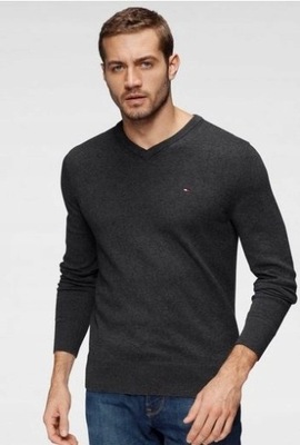 47 ___ TOMMY HILFIGER ___ MĘSKI SWETER XXL KASZMIR