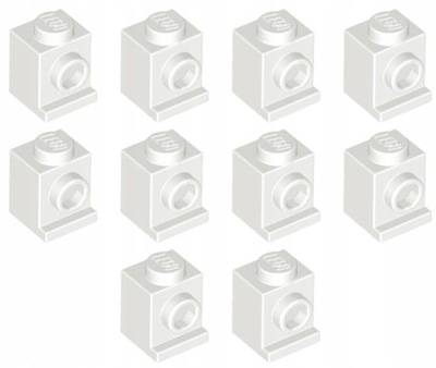LEGO Klocek 1x1 z wypustką Biały White 10 sztuk 407001 4070