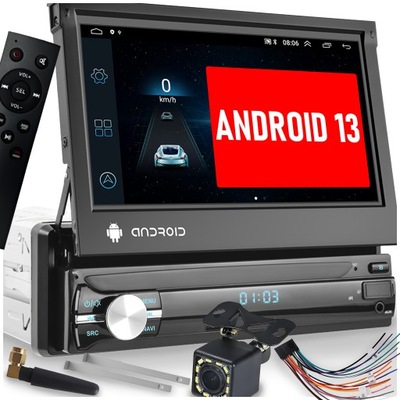 РАДІО АВТОМОБІЛЬНИЙ 1 DIN ANDROID 13 GPS USB WIFI DAB+ 2GB RAM MIRROR LINK