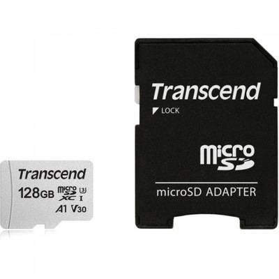 Transcend microSDXC 128GB W/ADAP/C10 TS128GUSD300S-A