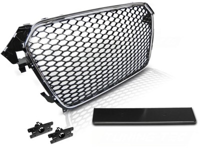 Решітка радіатора решітка радіатора audi a4 b8 11.11-15 хром фото №1