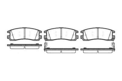 Remsa тормозные колодки тормозные buick century sedan 3.1 фото №1