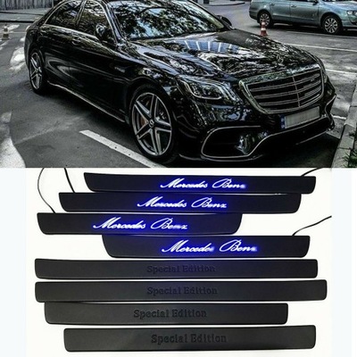 BRIDAS AL UMBRALES DIODO LUMINOSO LED MERCEDES CLASE S W222 BLACK  