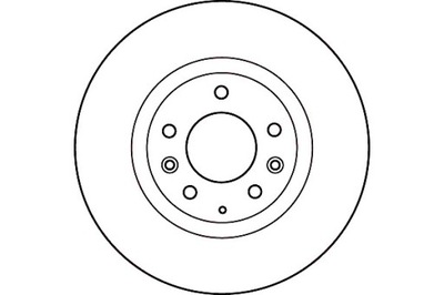 Trw гальмівні диски гальмівні 2szt mazda перед rx 8 2,6 03- фото №1