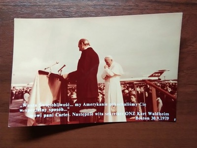 USA Papież Jan Paweł II pielgrzymka 1979 Waldheim