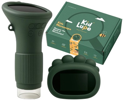 KIDLUPE MIKROSKOP DLA DZIECKA ZABAWKA EDUKACYJNA ZIELONY