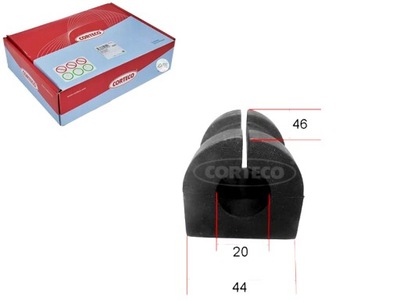 Подушка стабилизатора задняя внутри l/p 20mm mitsubishi outlander ii фото №1