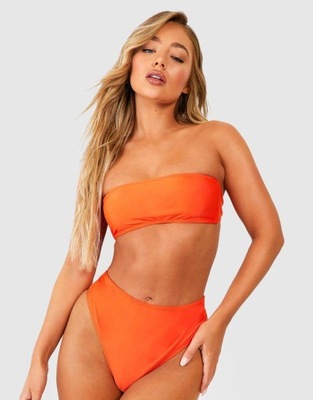 BOOHOO POMARAŃCZOWE BIKINI KOMPLET 0AC NG2__XXL