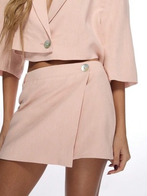 MISSGUIDED RÓŻOWA MINI SPÓDNICA LE2 S05__S