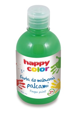 Farby do malowania palcami Happy C. ZIELONA 300 ml