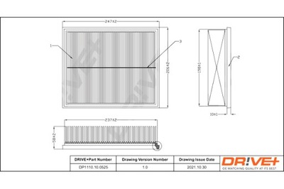 DRIVE+ FILTRO AIRE LAND ROVER 2.5B 00-06 F REELANDER I  