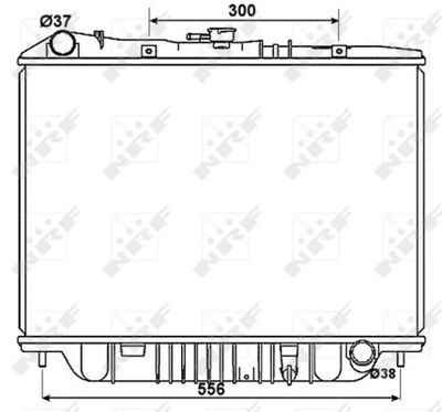 NRF RADUADOR DEL MOTOR 53517  