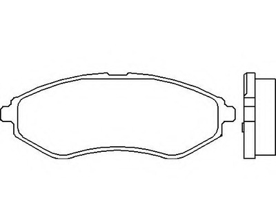 PADS FRONT DAEWOO KALOS 02-, CHEVROLET AVEO 05-  