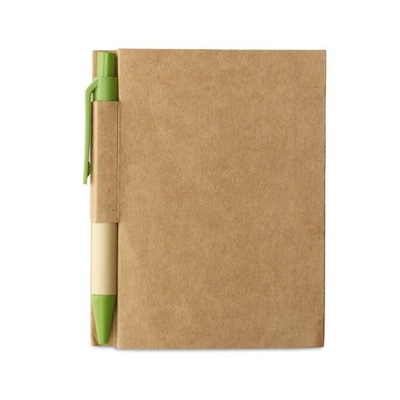 Notes, Notatnik A7 ekologiczny z długopisem