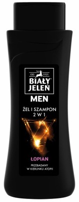 Biały Jeleń żel&szampon 2w1 z łopianem MEN