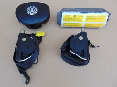 Touran 1t0 03- подушка безопасности водителя пассажира ремни kpl. фото №1