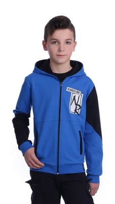 BLUZA chłopięca 128 134 kaptur suwak HUGO kids