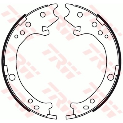 КОМПЛЕКТ КОЛОДОК ТОРМОЗНЫХ, ТОРМОЗ СТОЯНОЧНИЙ TRW GS8779