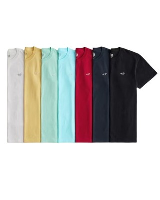 Hollister by Abercrombie - Logo Icon Crew T-Shirt 7-Pack - S -