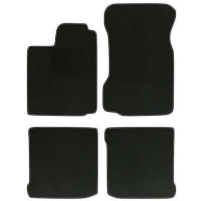 SEAT IBIZA II 93-99 ALFOMBRILLAS GAMUZA NEGRAS COMFORT  