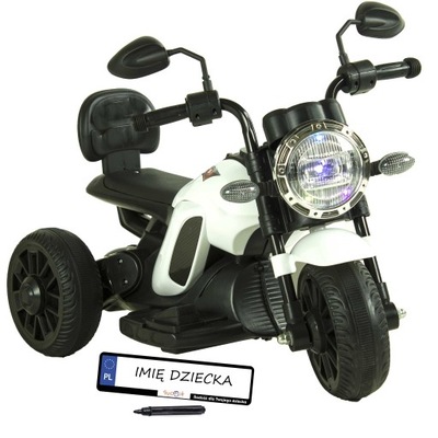 MOTOR NA AKUMULATOR DLA DZIECI MUZYKA LED MOTOREK