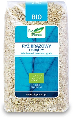 Bio Planet Ryż brązowy okrągły eko 500 g