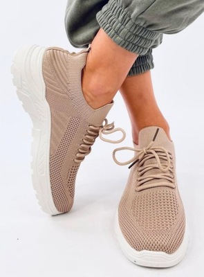 Buty sportowe skarpetkowe JAUSSA KHAKI 39