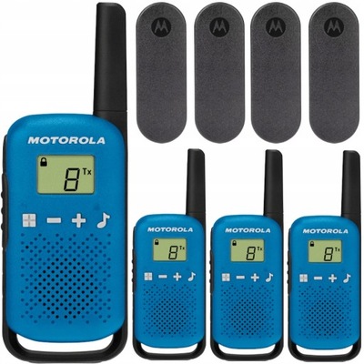 MOTOROLA T42 KRÓTKOFALÓWKI WALKIE TALKIE 4szt 4km