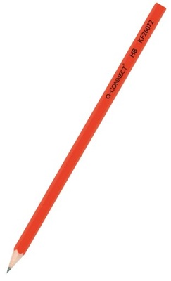 Ołówek drewniany HB lakierowany czerwony 12szt