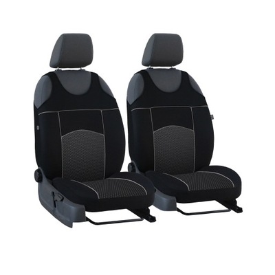 Pokrowce koszulki przód 1+1 Tuning 5 czarne do Fiat Bravo