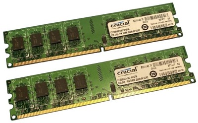 Pamięć DDR2 4GB 1066MHz PC8500 Crucial 2x 2GB Dual Gwarancja