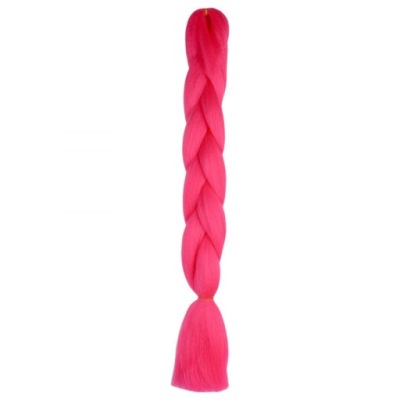 WŁOSY syntetyczne WARKOCZYKI doczepiane RÓŻOWY!!!