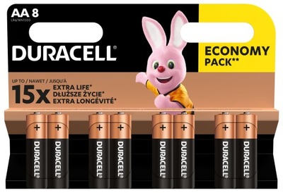 DURACELL Baterie Alkaliczne BASIC AA/LR6 8szt