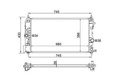 HART RADUADOR ASTRA 1.7CDTI 2.0CDTI 09-  