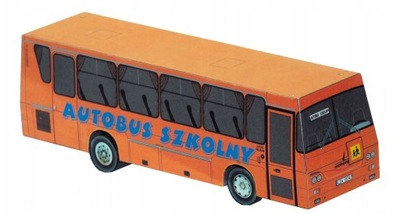 MODEL KARTONOWY AUTOBUS SZKOLNY AUTOSAN EXTRAMODEL