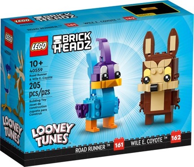 LEGO BRICKHEADZ 40559 STRUŚ PĘDZIWIATR I WILUŚ E. KOJOT