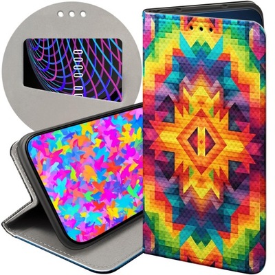 ETUI Z KLAPKĄ DO OPPO A53S / A53 2020 WZORY AZTECKIE AZTEC AZTECY FUTERAŁ