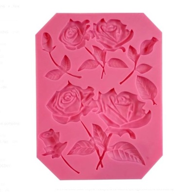Foremka silikonowa Róża - Różany Ogród - do odlewów z gliny, gipsu, wosku