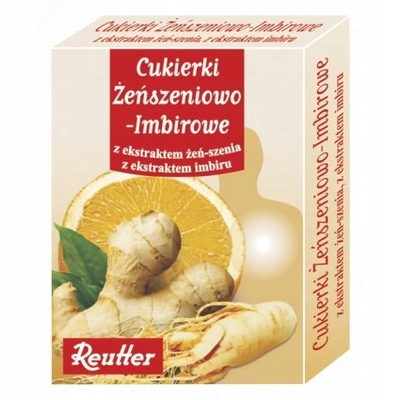 Reutter, Cukierki żeńszeniowo-imbirowe, 50 g