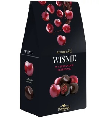 Wiśnie w Czekoladzie Deserowej Amaresti 80g