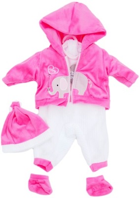 UBRANKO DLA LALKI 45 CM BOBAS BABY ŚPIOSZKI ZESTAW