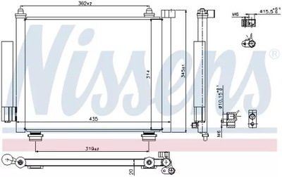 РАДИАТОР КОНДИЦИОНЕРА 940315 NISSENS